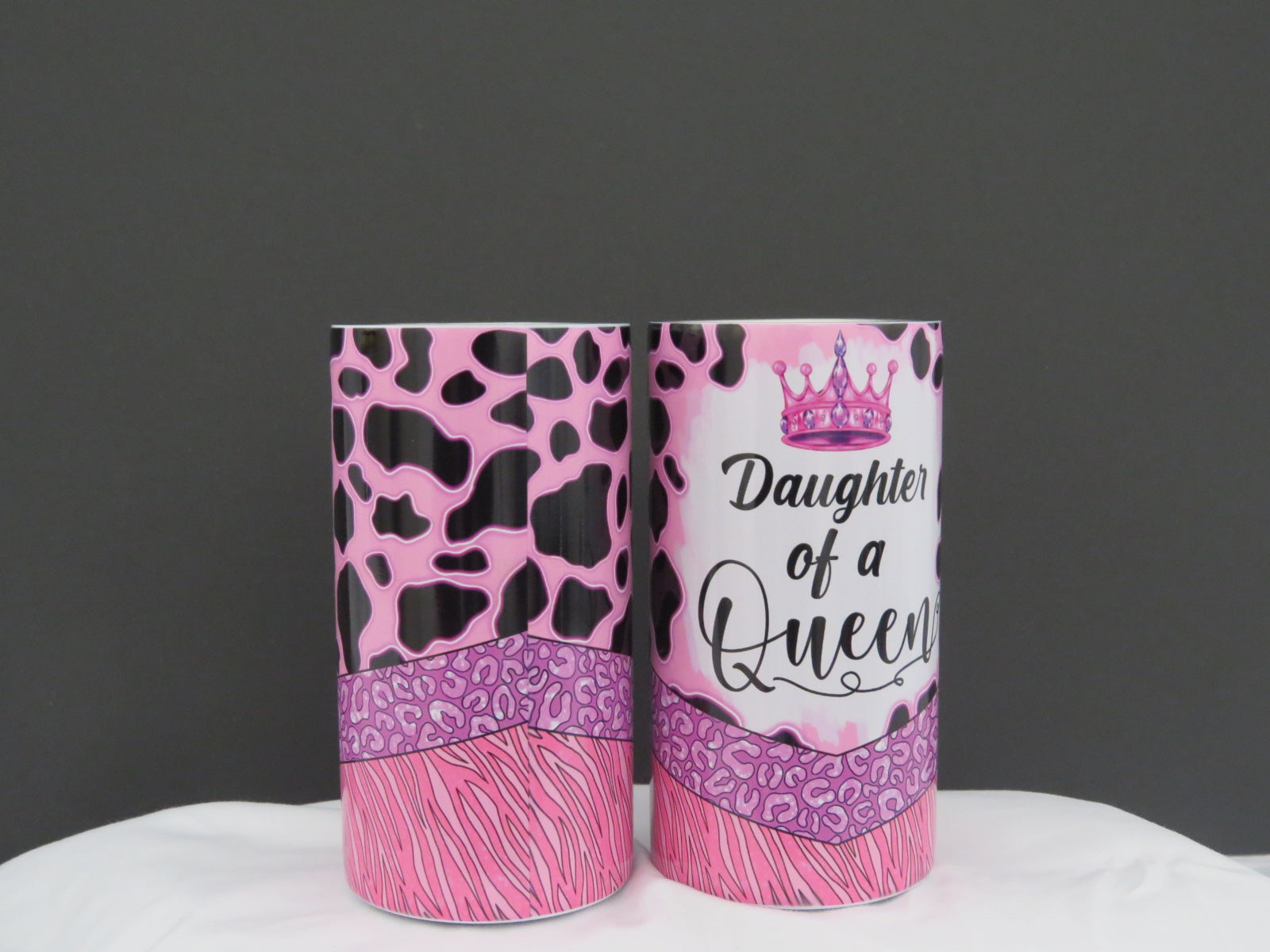 Queen and Princess Mama and Mini Skinny 20 oz/12 oz Tumbler and Sippy Cup
