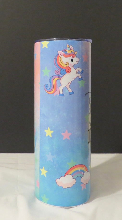 Unicorn Mama and Mini Skinny 20 oz/12 oz Tumbler and Sippy Cup