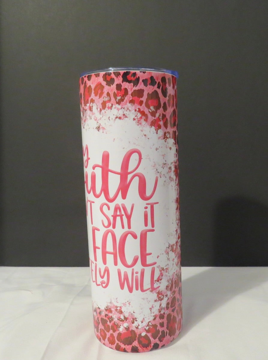 Face Will Skinny 20 oz Tumbler