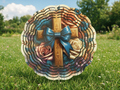 Cross With Bow 8" Wind Spinner