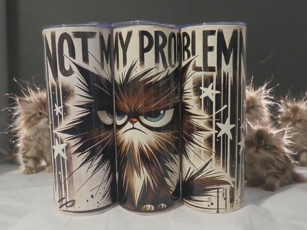Not My Problem Skinny 20 oz Tumbler